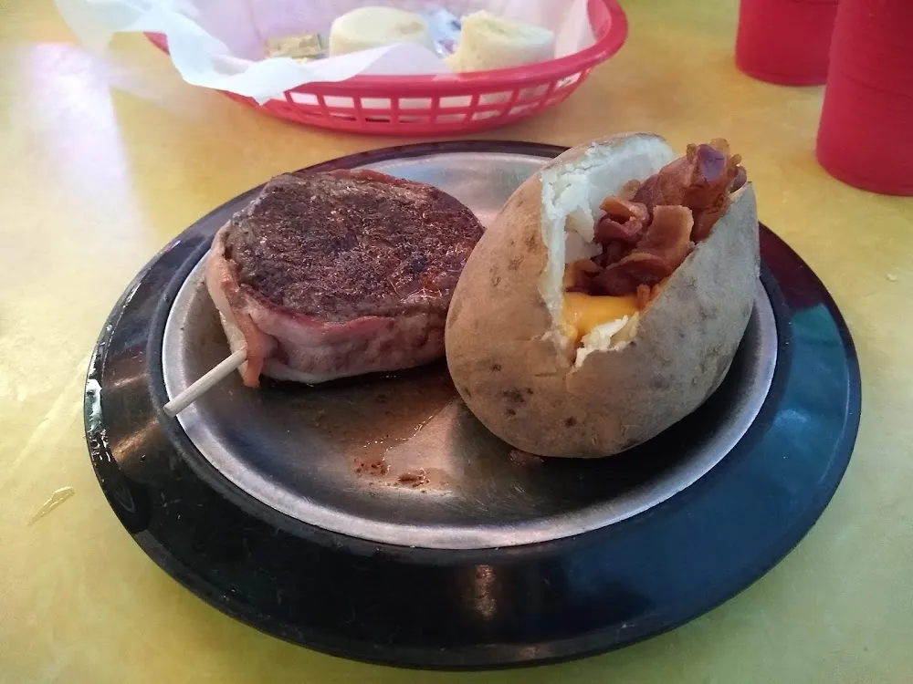 Filet w Loaded Baked Potato